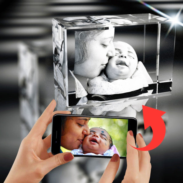 3D Crystal Rectangle Wide Award