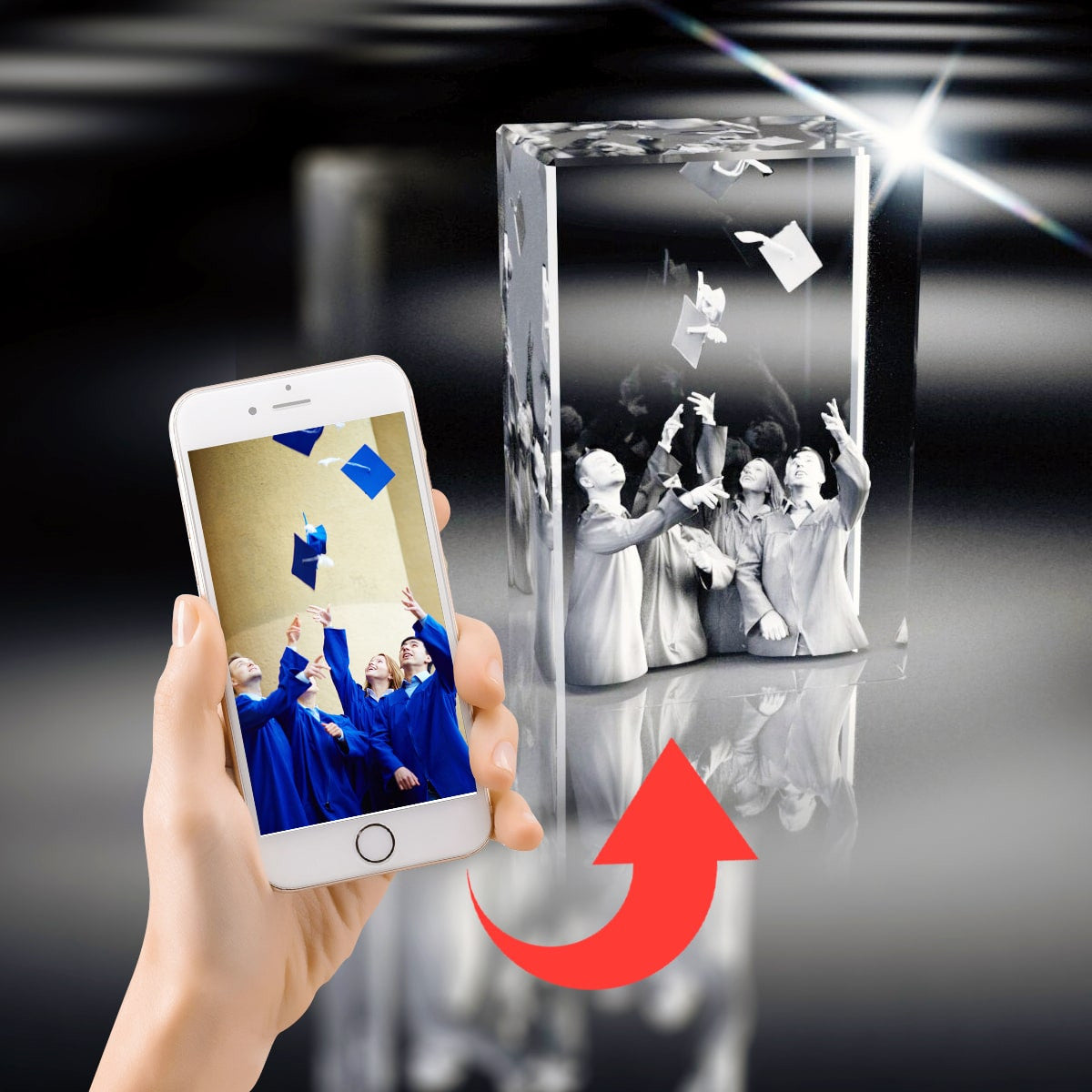 3D Crystal Rectangle Tall