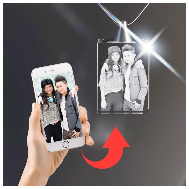 2D Crystal Rectangle Necklaces