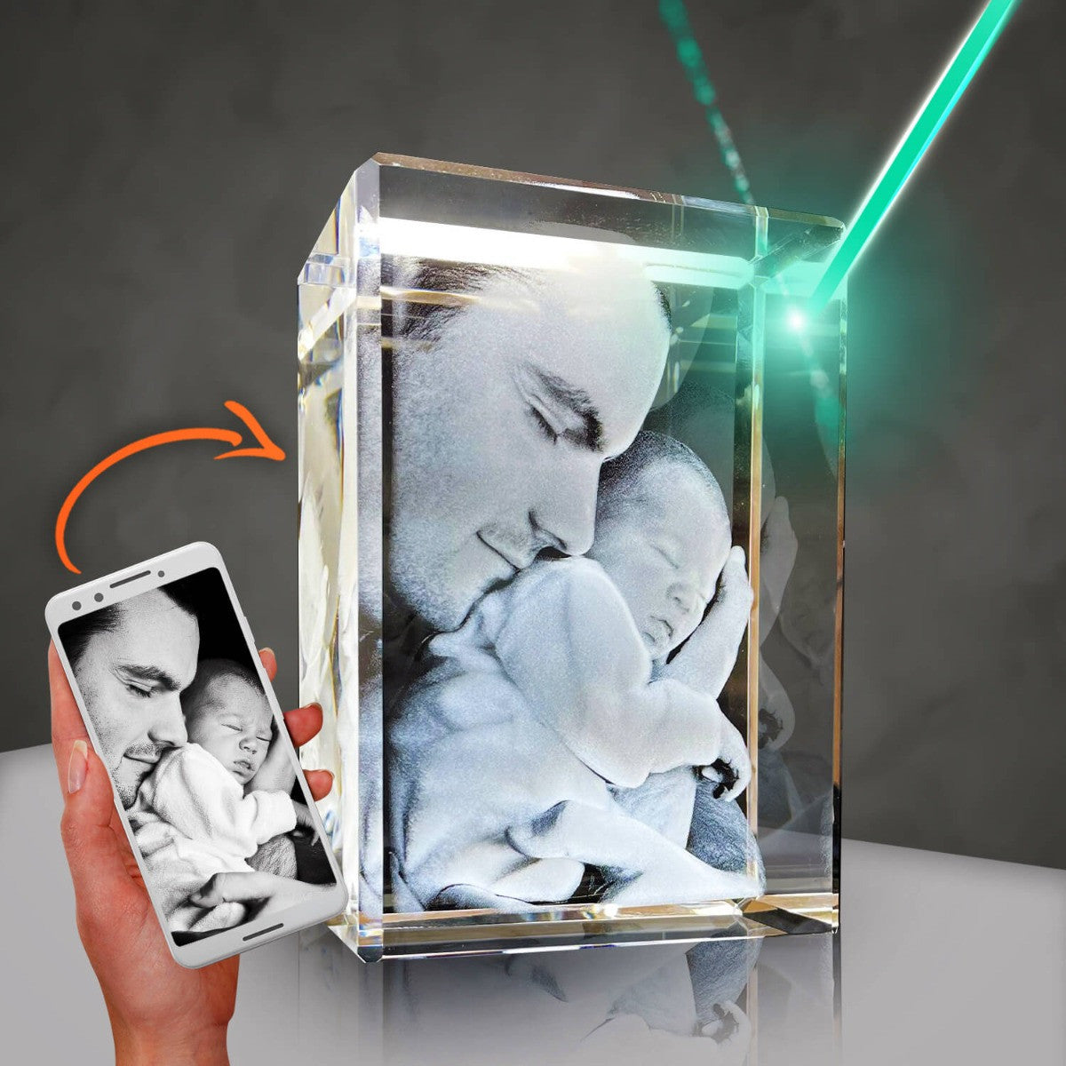 3D Crystal Rectangle Tall