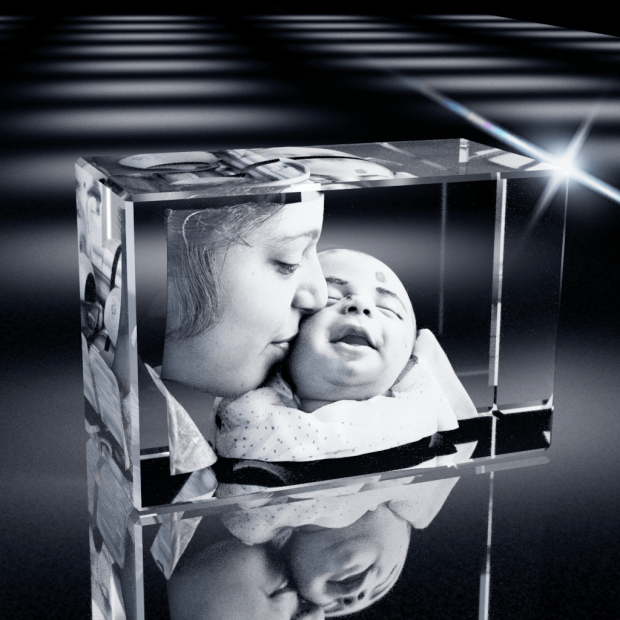 3D Crystal Rectangle Wide Award
