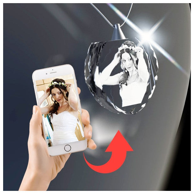 2D Crystal Heart Necklaces