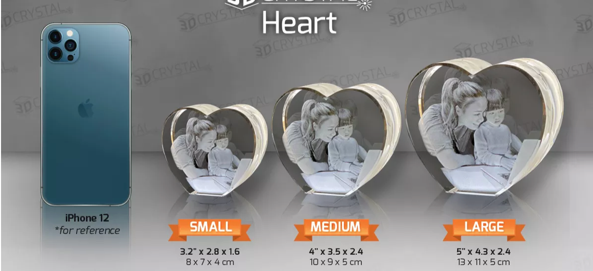 3D Crystal Heart